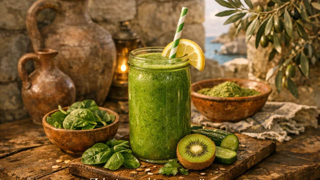 Tradicionalna priprema jela Zeleni smoothie za energiju