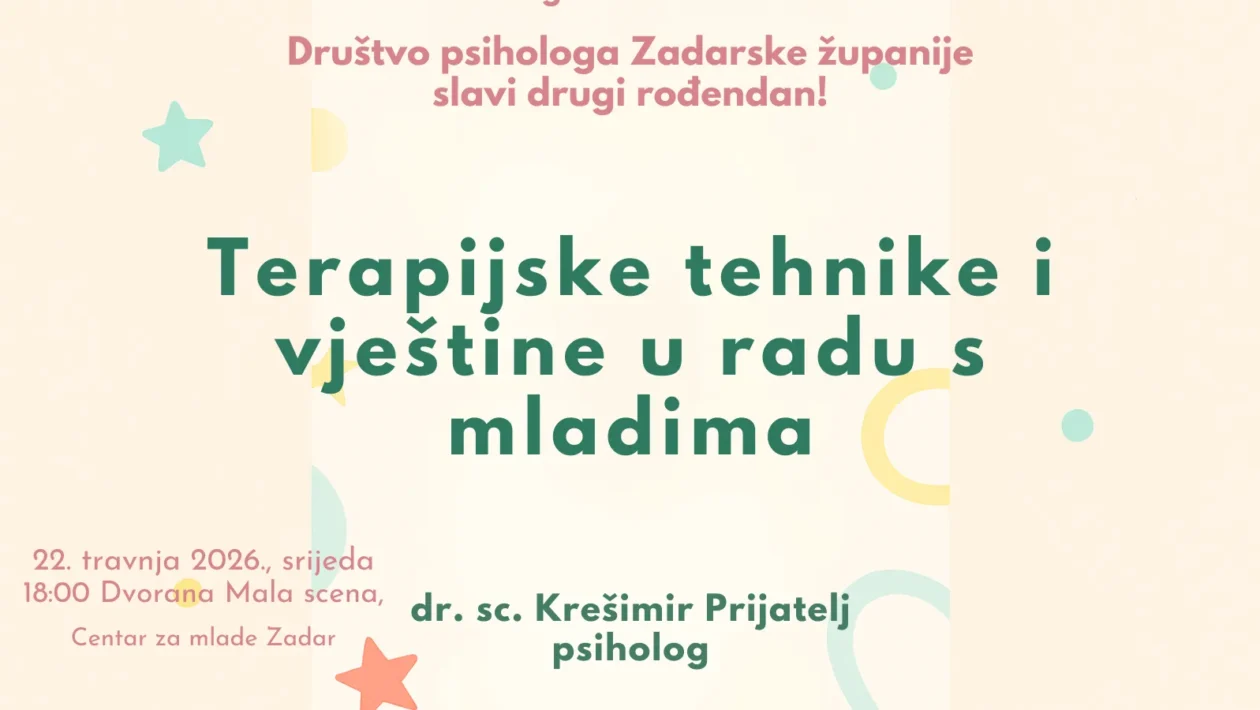 Naslovna grafika za članak Terapijske tehnike i vještine u radu s mladima na oker gradientu