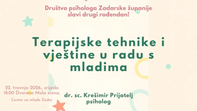 Naslovna grafika za članak Terapijske tehnike i vještine u radu s mladima na oker gradientu