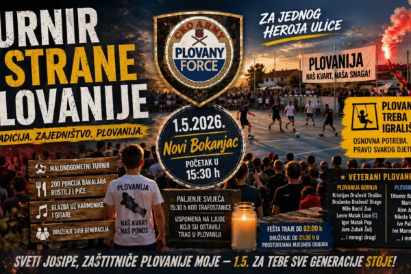 Turnir 4 strane Plovanije 2026 okuplja mještane svih generacija na sportskom i društvenom događaju