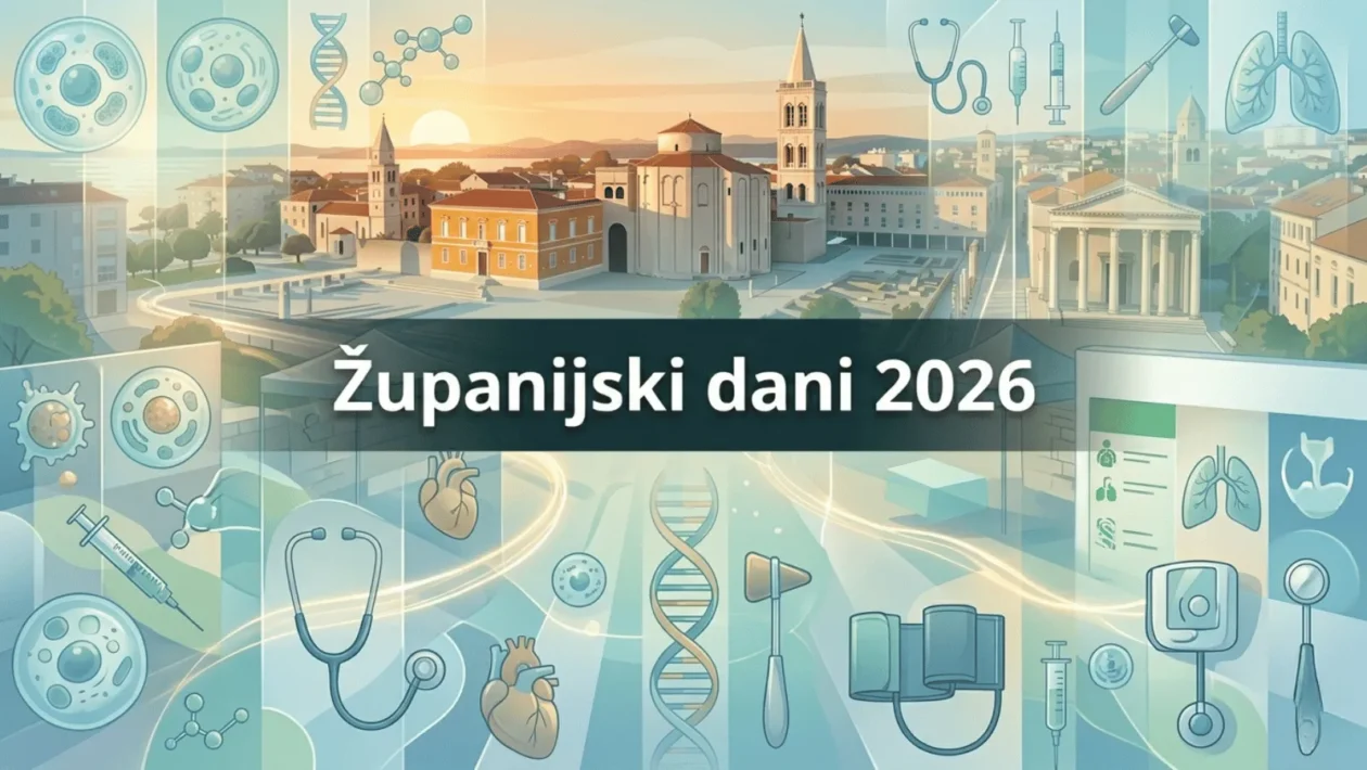 Županijski dani 2026 – zdravstvena akcija mjerenja GUK-a i krvnog tlaka 8. travnja u Zadru.