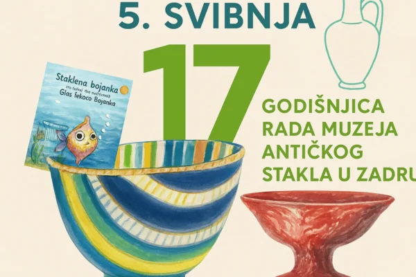 Naslovna grafika povodom 17. godišnjice Muzeja antičkog stakla u Zadru