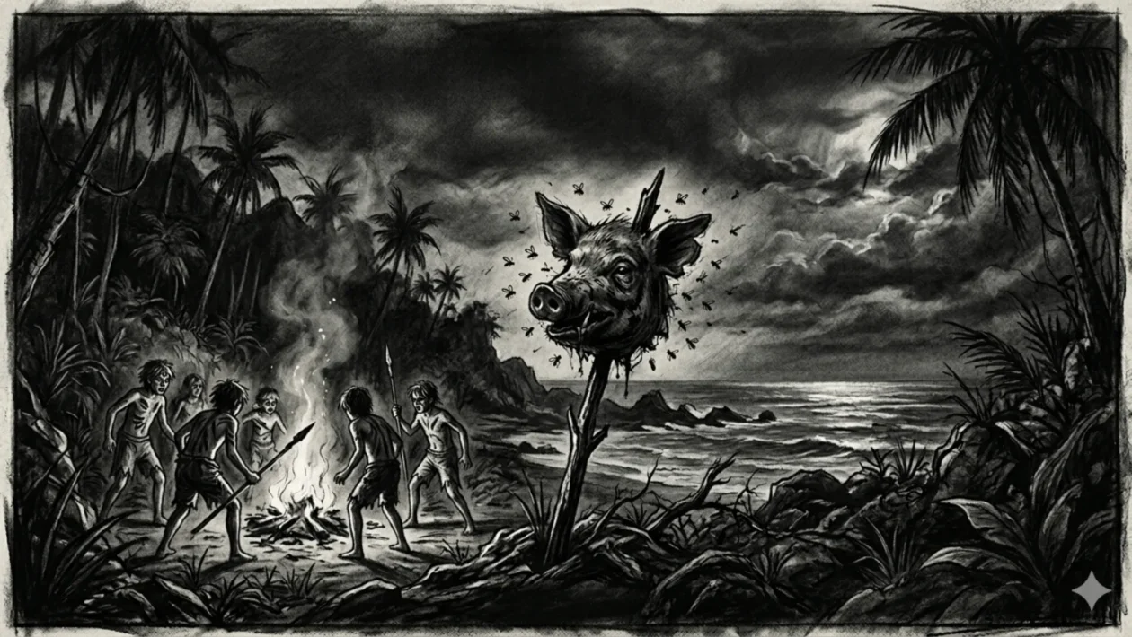 Naslovna fotografija za esej o knjizi: Lord of the flies (William Golding)