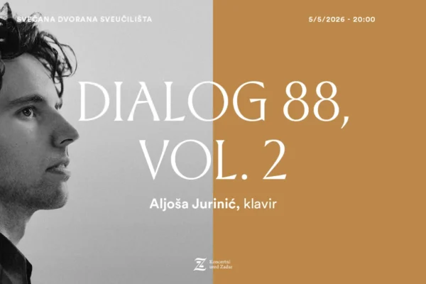 Aljoša Jurinić za klavirom na koncertu u Svečanoj dvorani Sveučilišta