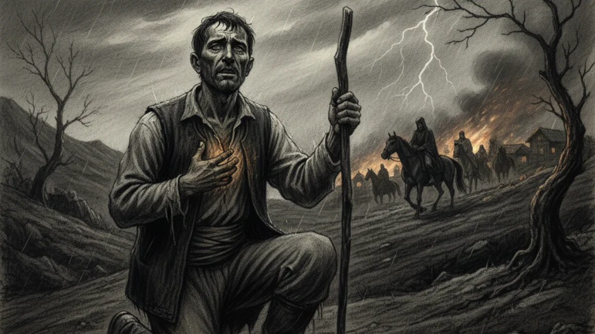 Ilustracija za knjigu Andrijaš (Ivo Kozarčanin) – 1. dio