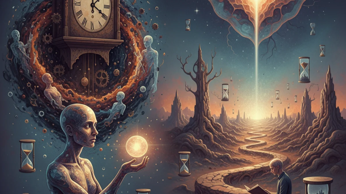 Ilustracija koncepta Biće i vrijeme