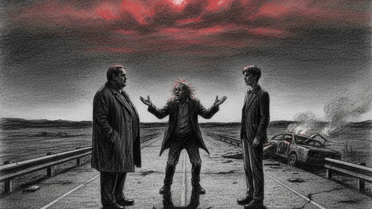 Ilustracija za knjigu Bijela buka (Don DeLillo) – 2. dio