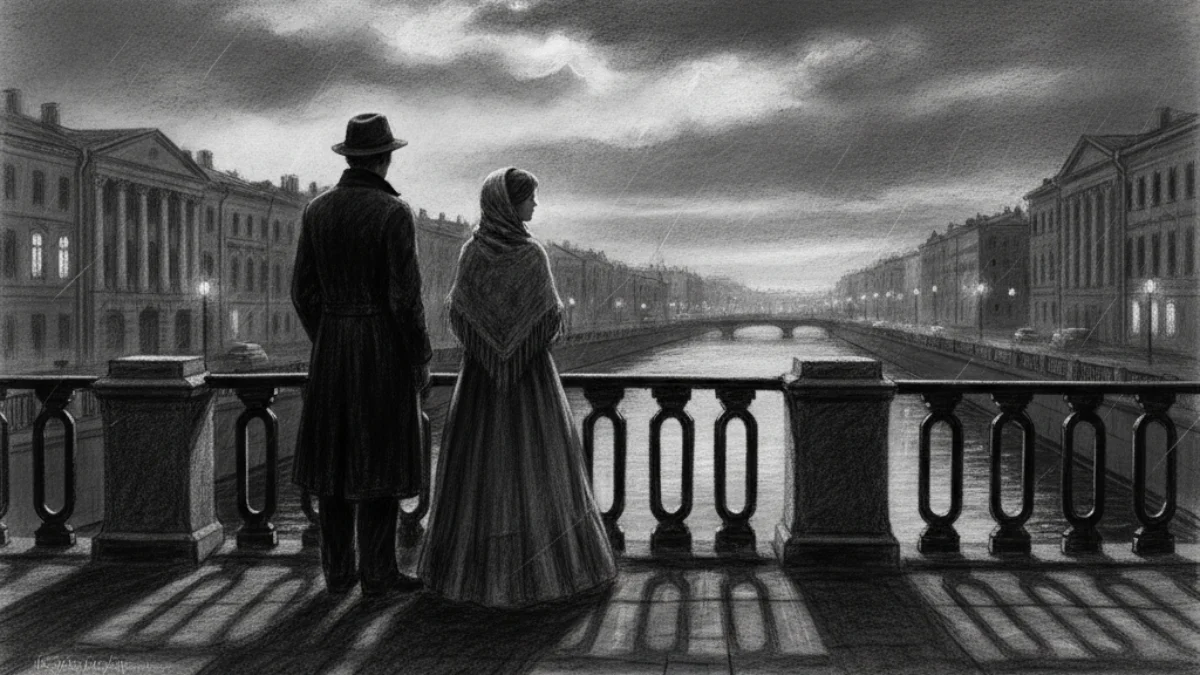 Ilustracija za knjigu Bijele noći (Fjodor Dostojevski) – 2. dio