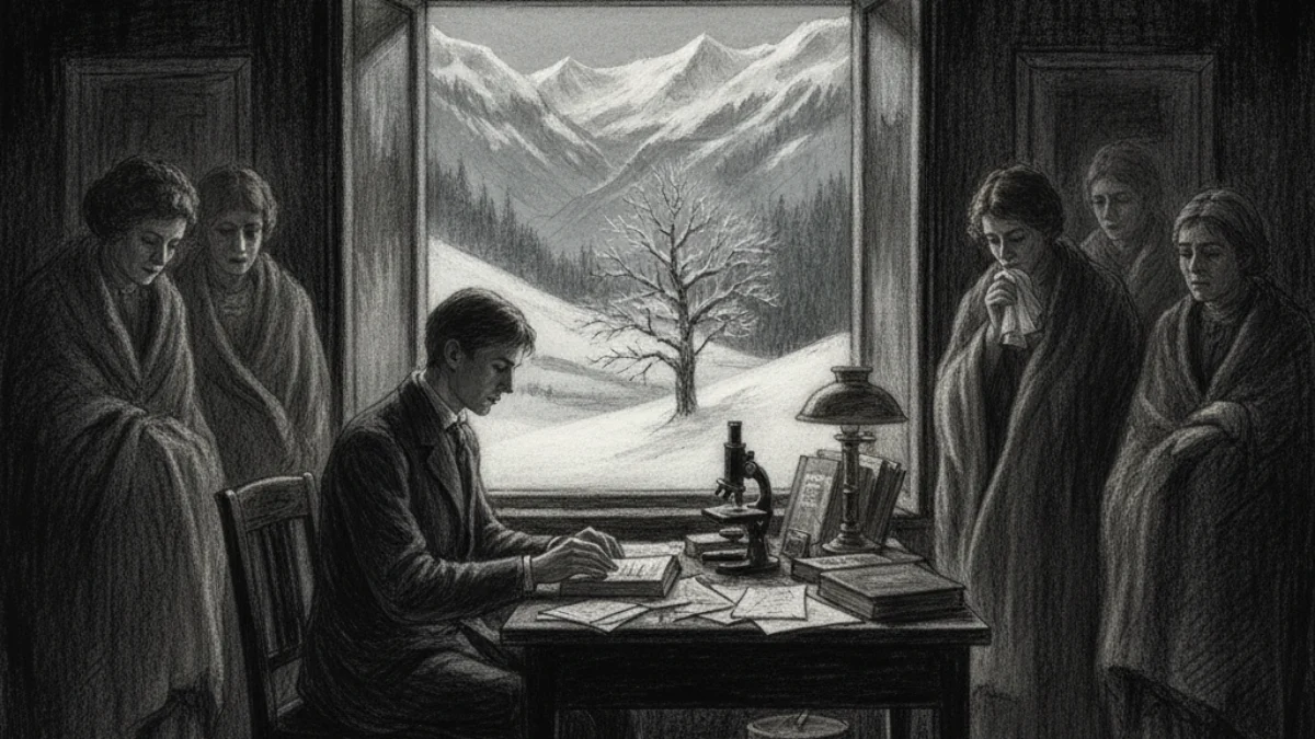 Ilustracija za knjigu Čarobni brijeg (Thomas Mann) – 2. dio