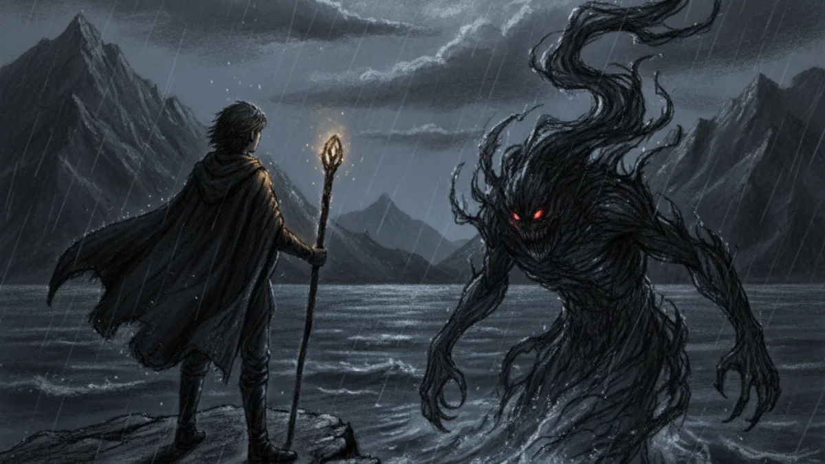 Ilustracija za knjigu Čarobnjak Zemljomorja (Ursula K. Le Guin) – 2. dio