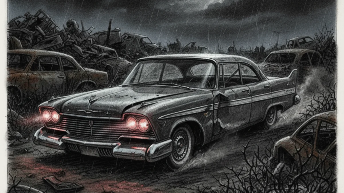 Ilustracija za knjigu Christine (Stephen King) – 1. dio