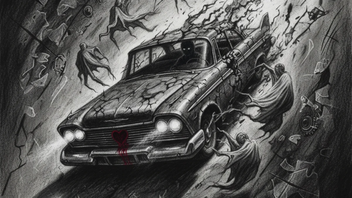 Ilustracija za knjigu Christine (Stephen King) – zaključak