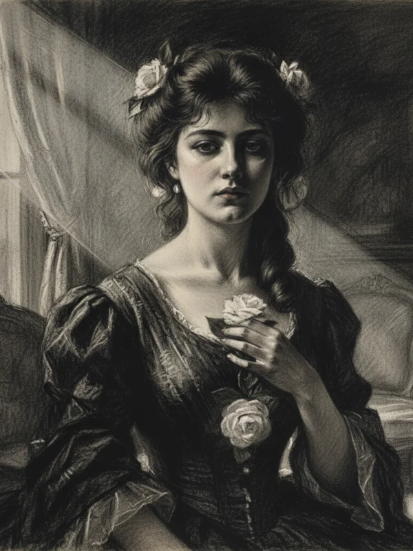 Ilustracija za knjigu Dama s kamelijama (Alexandre Dumas sin) – 3. dio
