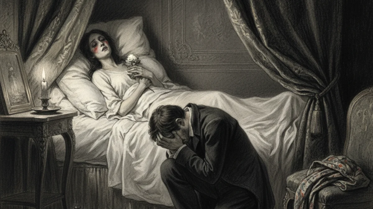 Ilustracija za knjigu Dama s kamelijama (Alexandre Dumas sin) – 1. dio