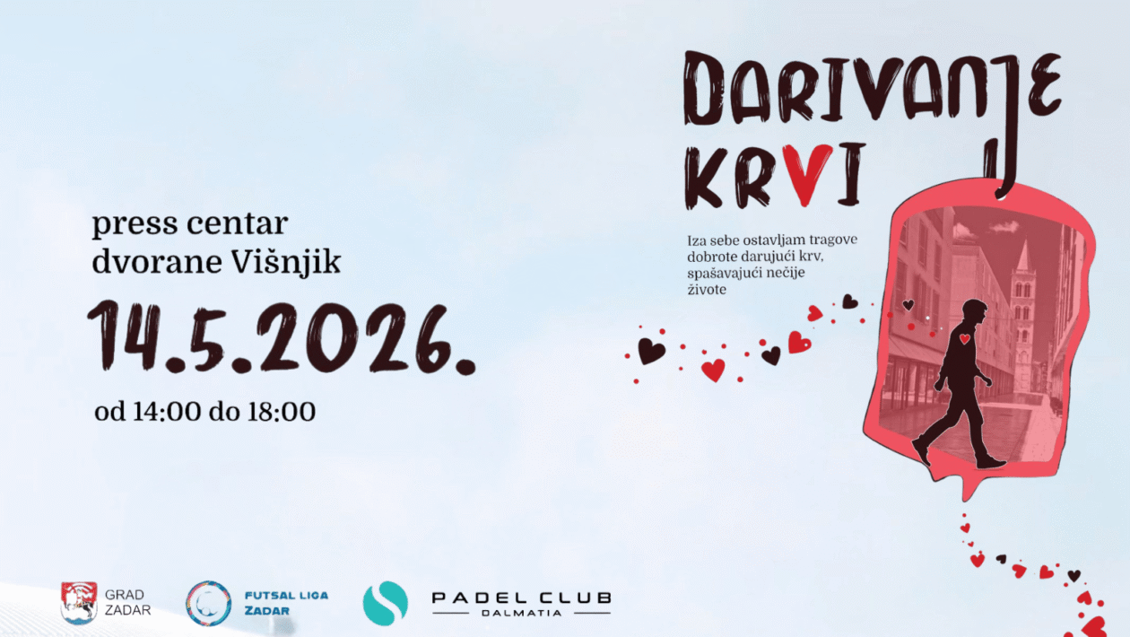 Akcija darivanja krvi u organizaciji DDK Futsal Zadar u dvorani Višnjik