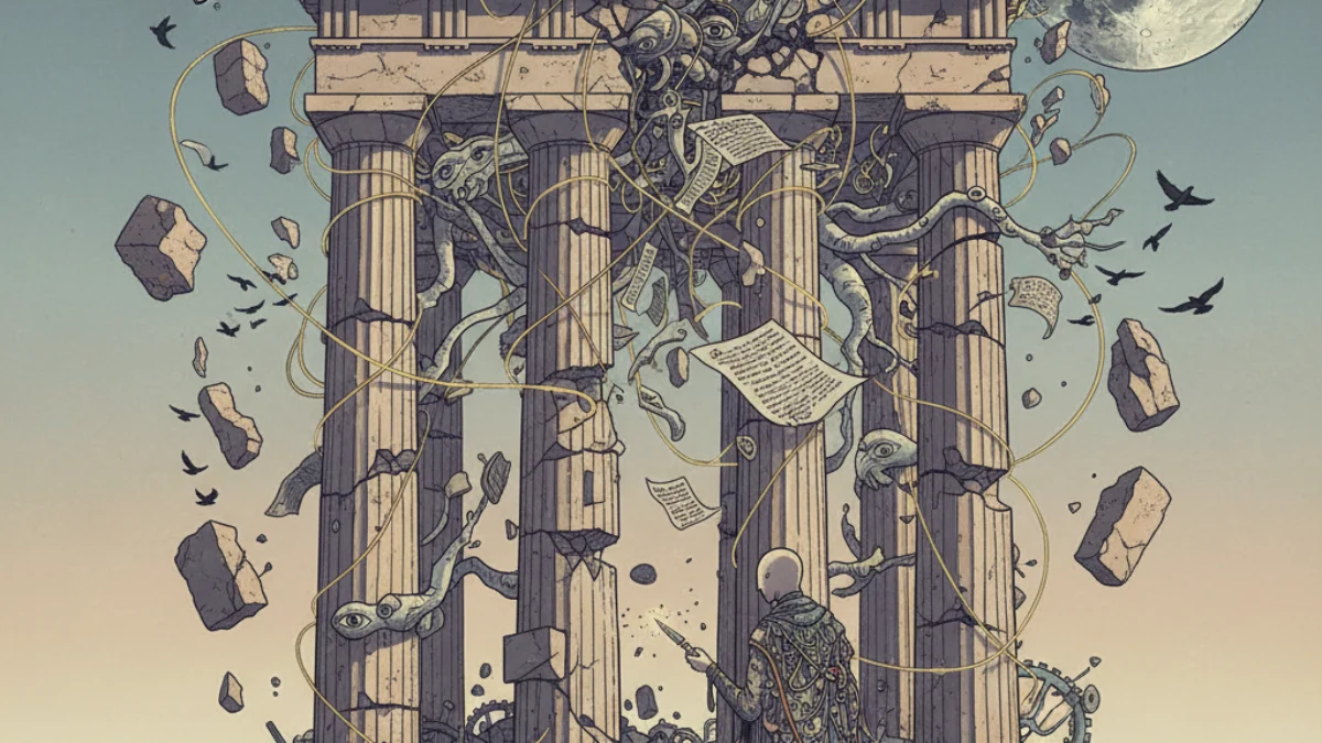 Ilustracija koncepta Dekonstrukcija