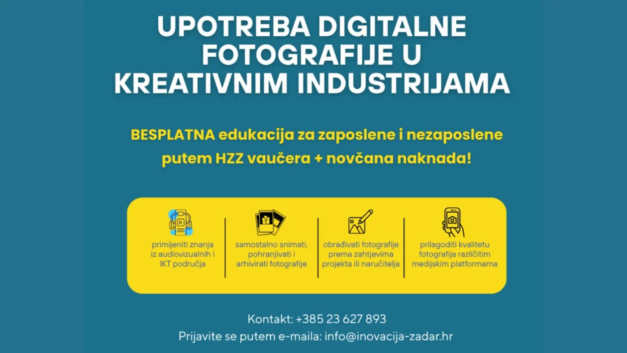 Program neformalnog obrazovanja digitalne fotografije u kreativnim industrijama u Zadru