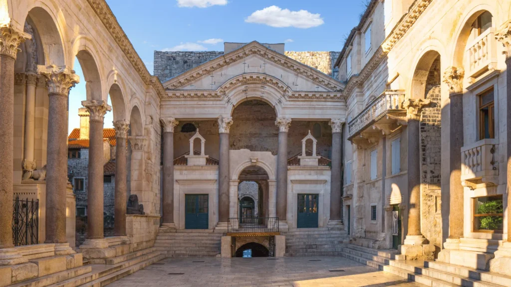 Peristyle of Diocletian's Palace Split – central square of the Roman emperor's retirement palace