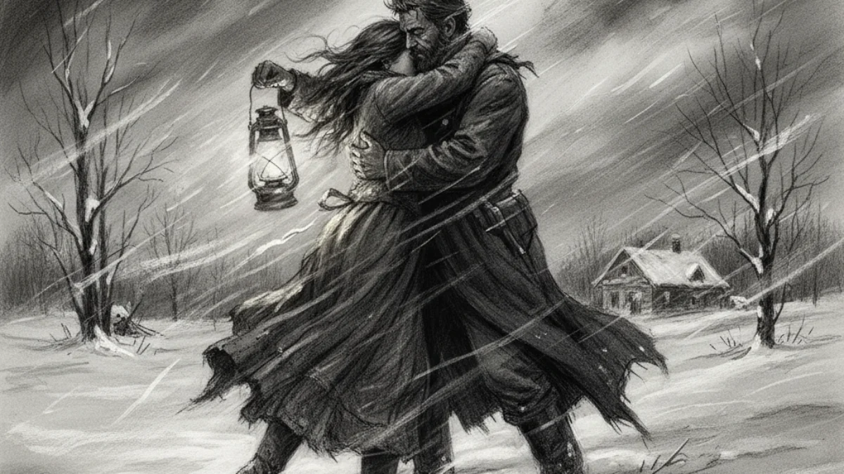 Ilustracija za knjigu Doktor Živago (Boris Pasternak) – 1. dio