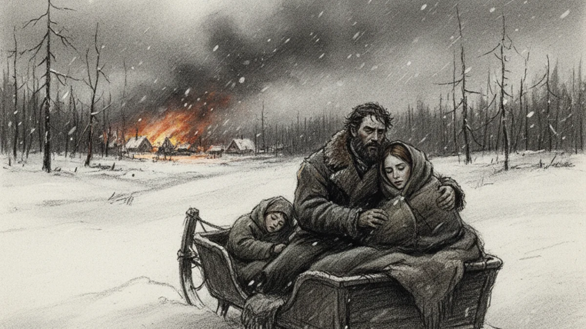 Ilustracija za knjigu Doktor Živago (Boris Pasternak) – 2. dio