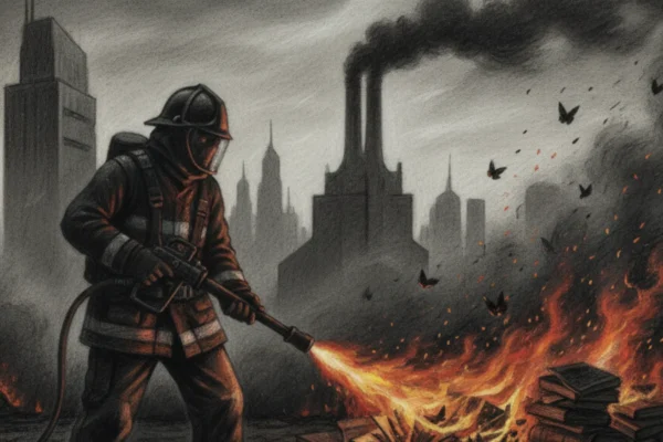 Naslovna fotografija za esej o knjizi: Fahrenheit 451