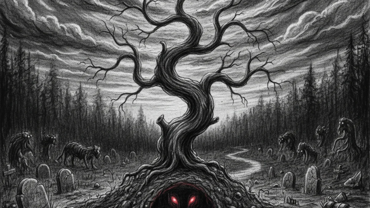 Ilustracija za knjigu Groblje kućnih ljubimaca (Stephen King) – 2. dio