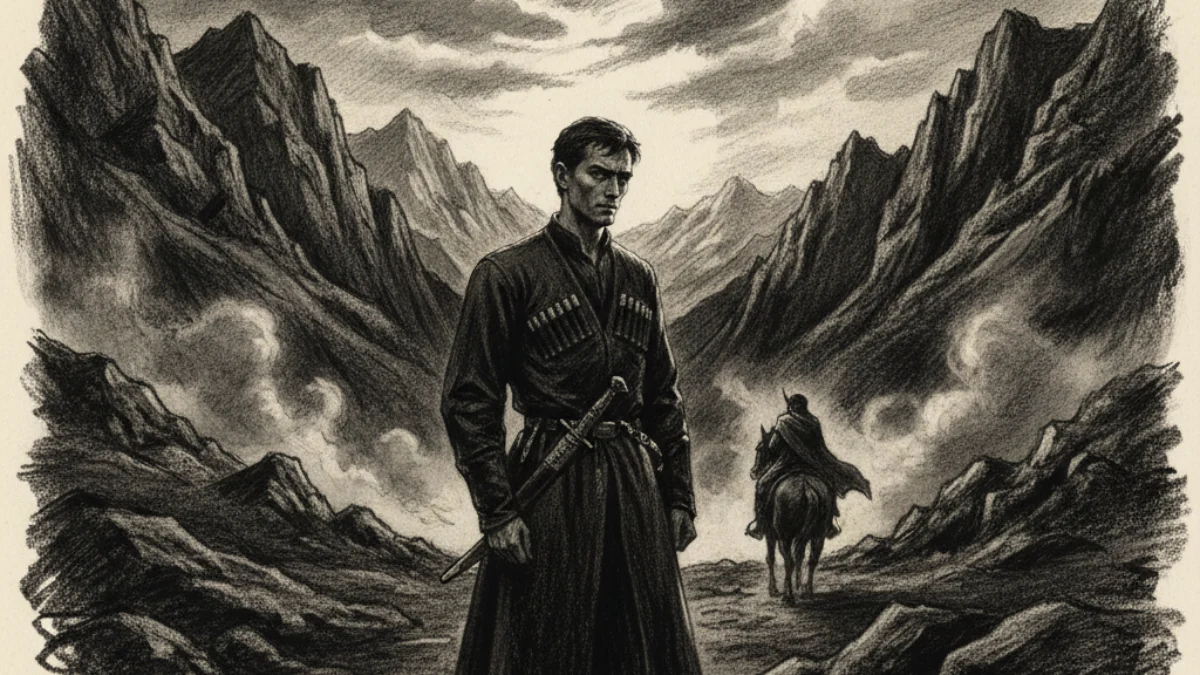 Ilustracija za knjigu Junak našeg doba (Mihail Ljermontov) – 1. dio