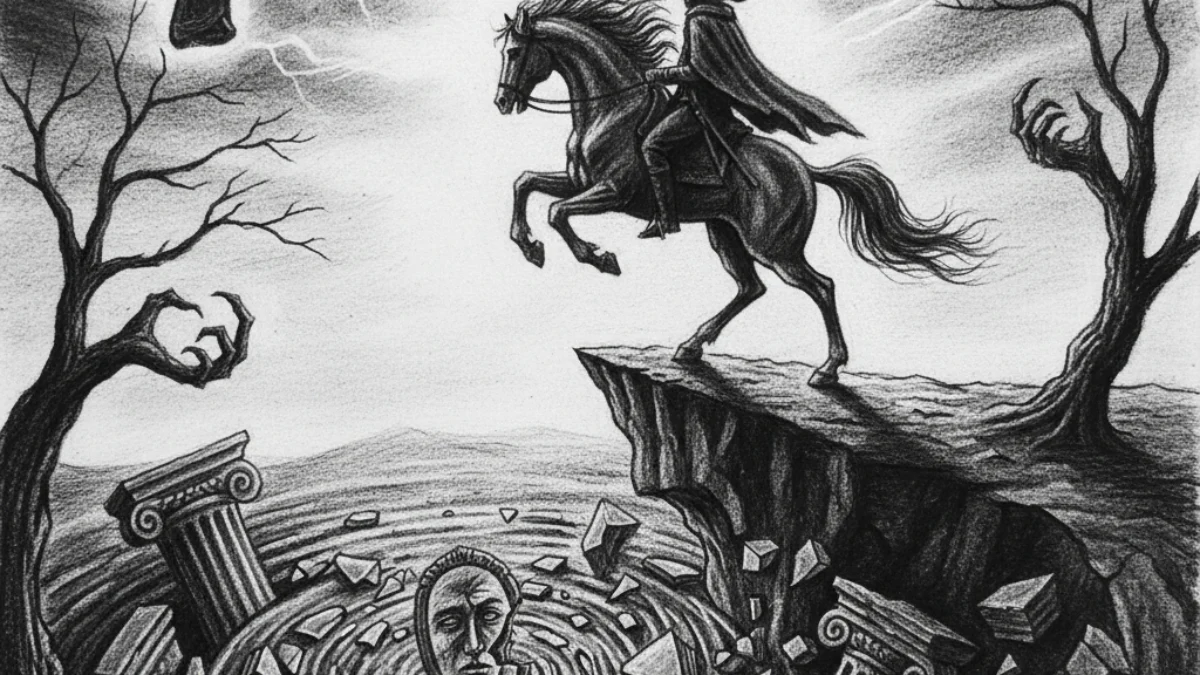 Ilustracija za knjigu Junak našeg doba (Mihail Ljermontov) – zaključak