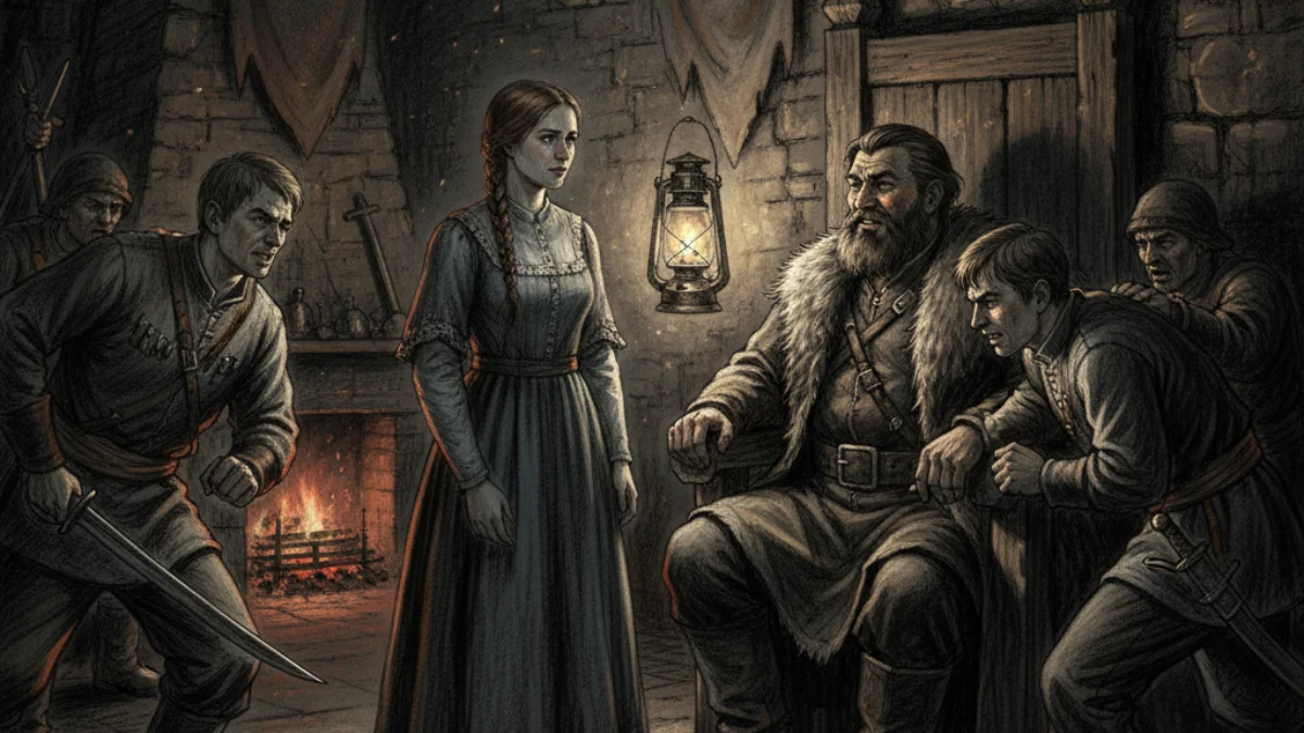 Ilustracija za knjigu Kapetanova kći (Aleksandar Puškin) – 1. dio