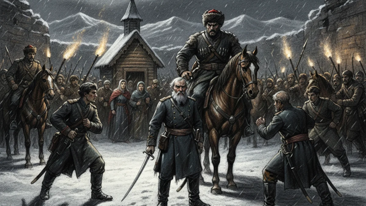 Ilustracija za knjigu Kapetanova kći (Aleksandar Puškin) – 2. dio