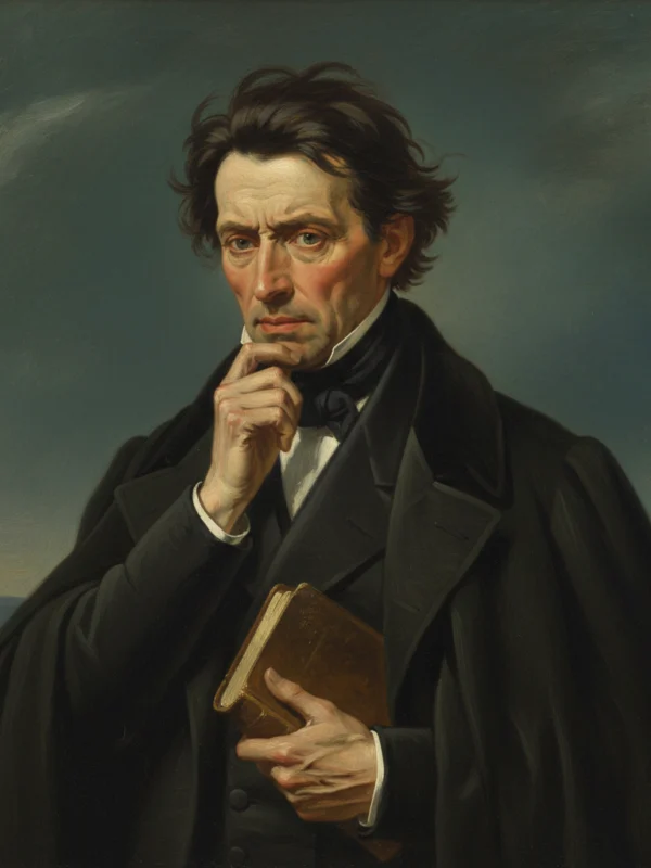 Portret filozofa Kierkegaard