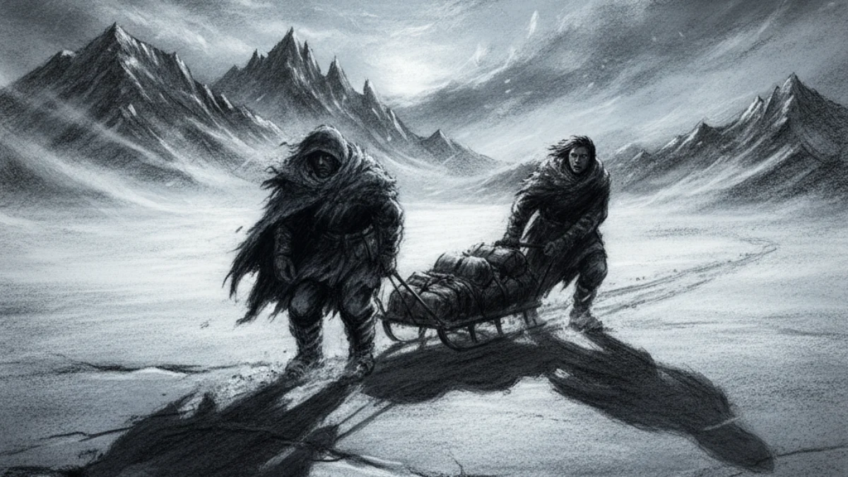 Ilustracija za knjigu Lijeva ruka tame (Ursula K. Le Guin) – 2. dio