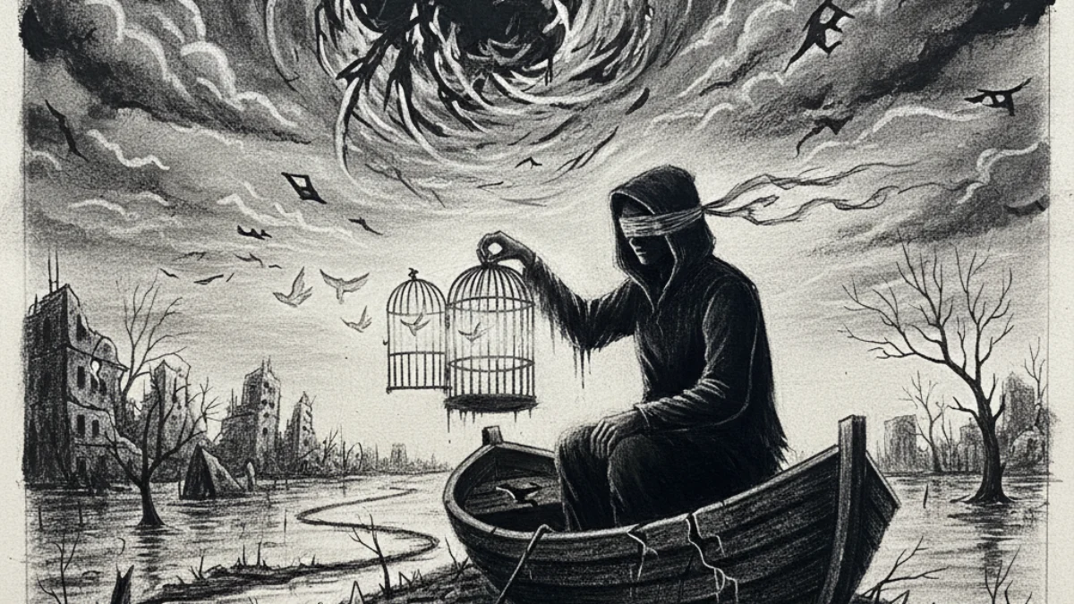 Ilustracija za knjigu Malorie (Josh Malerman) – zaključak