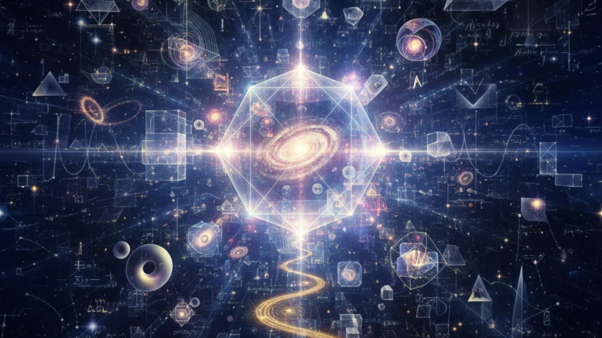 Ilustracija koncepta Matematički univerzum