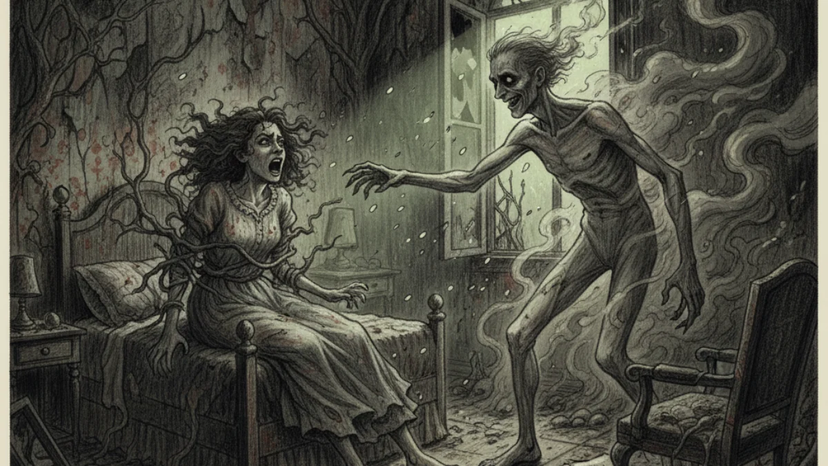 Ilustracija za knjigu Meksička gotika (Silvia Moreno-Garcia) – 1. dio
