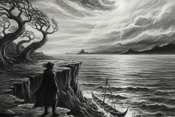 Naslovna fotografija za esej o knjizi: Najdalja obala (Ursula K. Le Guin)