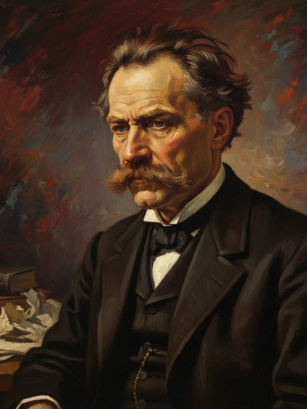 Portret filozofa Nietzsche