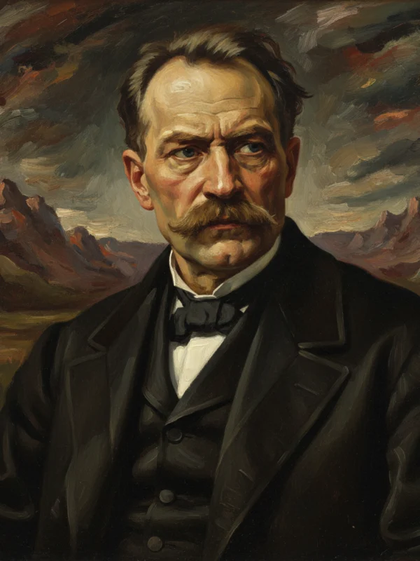 Portret filozofa Nietzsche