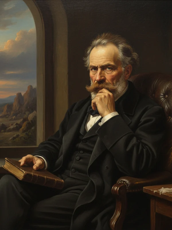Portret filozofa Nietzsche