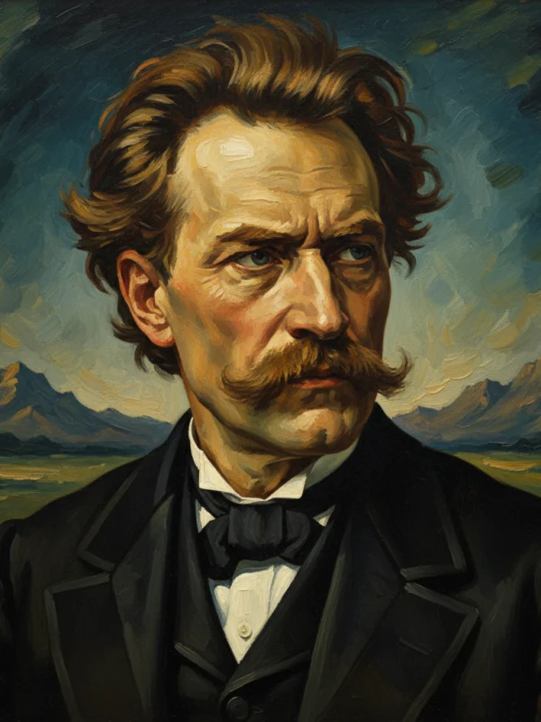 Portret filozofa Nietzsche