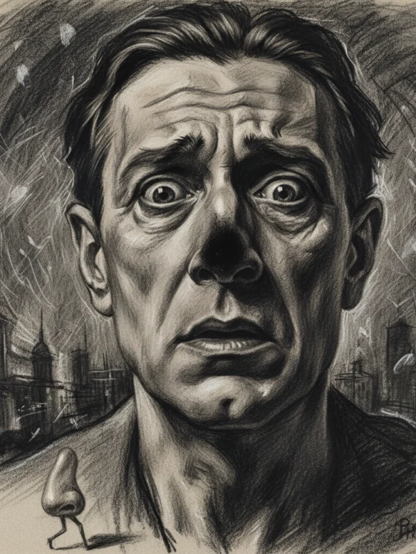 Ilustracija za knjigu Nos (Nikolaj Gogolj) – 3. dio