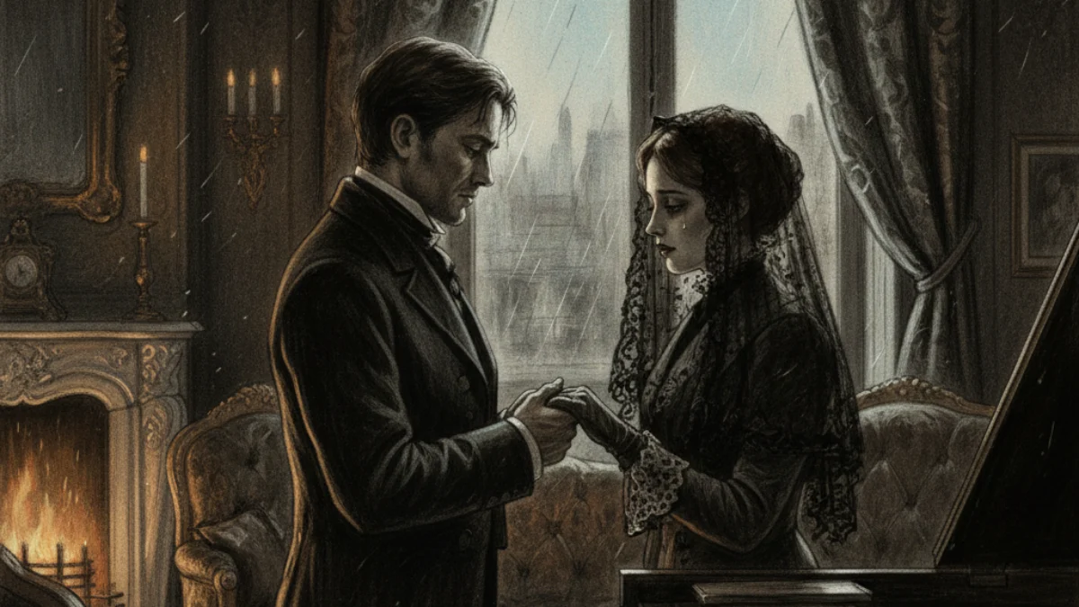 Ilustracija za knjigu Odgoj osjećaja (Gustave Flaubert) – 1. dio
