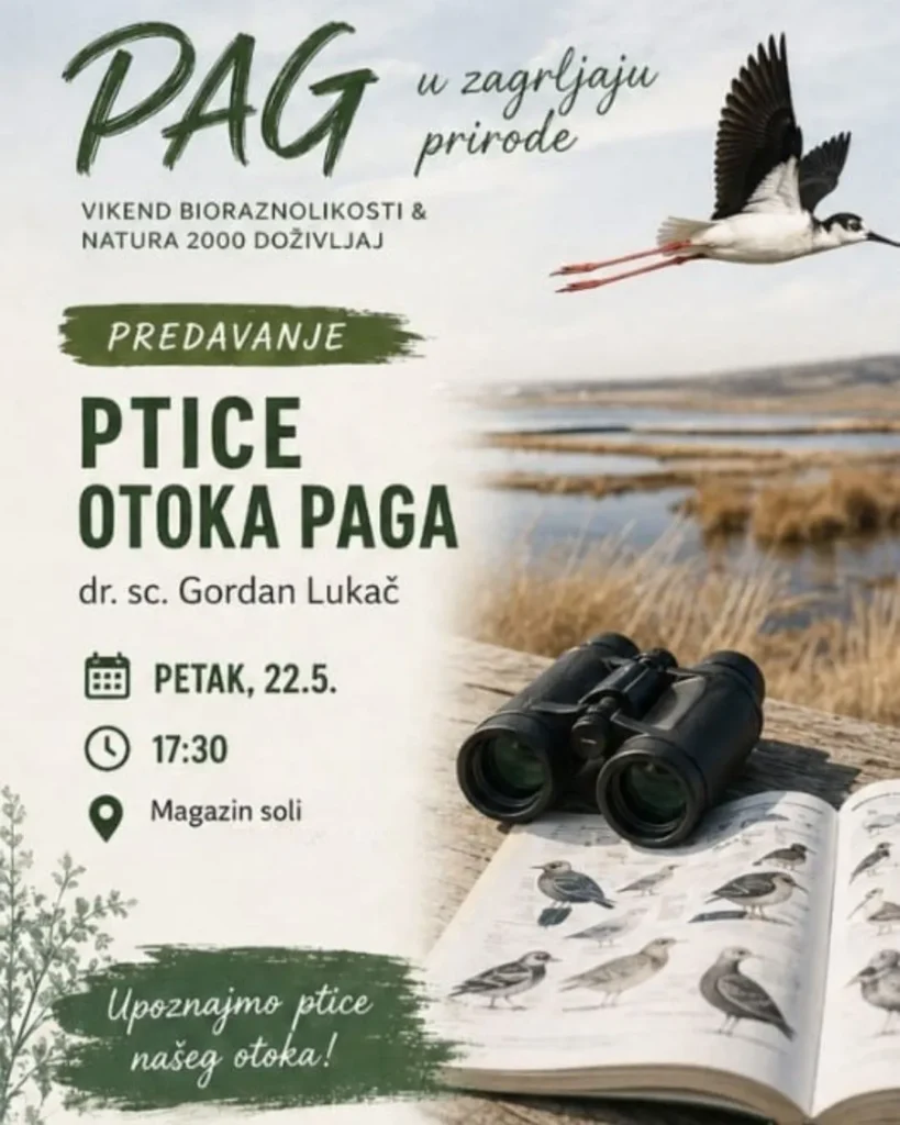 Solana Pag i prirodna staništa ptica u sklopu manifestacije Pag u zagrljaju prirode