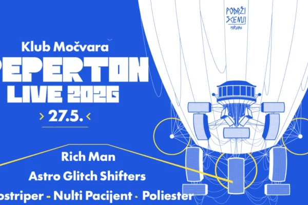 Rich Man nastupa na Peperton Live Festivalu u Klubu Močvara u Zagrebu