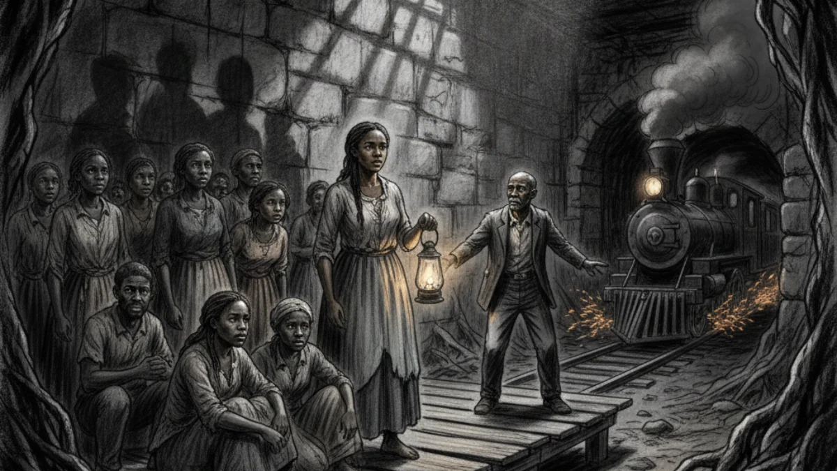 Ilustracija za knjigu Podzemna željeznica (Colson Whitehead) – 2. dio