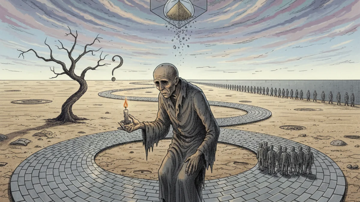 Ilustracija koncepta Posljednji čovjek
