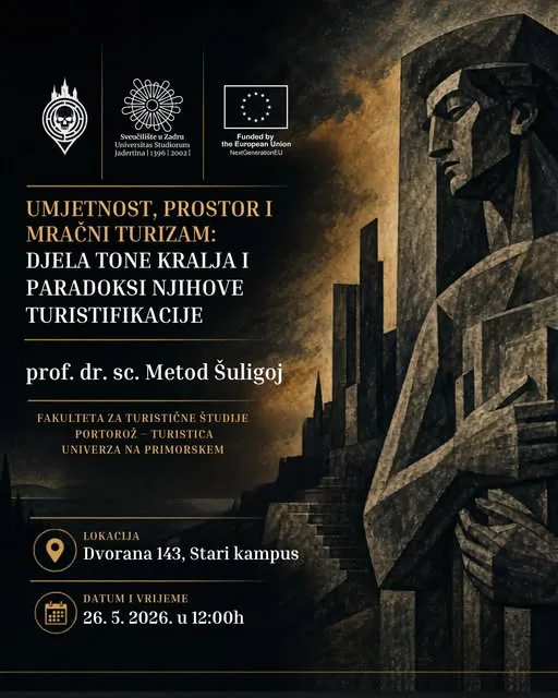 Predavanje o mračnom turizmu i umjetnosti Tone Kralja na Sveučilištu u Zadru