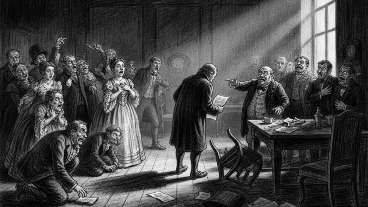 Ilustracija za knjigu Revizor (Nikolaj Gogolj) – 1. dio