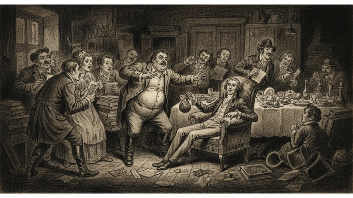 Ilustracija za knjigu Revizor (Nikolaj Gogolj) – 2. dio