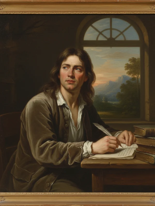 Portret filozofa Rousseau